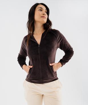 Veste d'intérieur zippée femme vue2 - GEMO 4G FEMME - GEMO