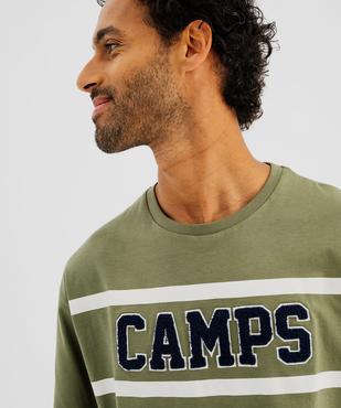 Pyjashort à motif bouclette homme - Camps United vue2 - CAMPS GEMO FOR GOOD - GEMO