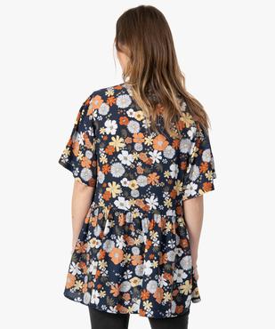 Blouse de grossesse à manches courtes à motifs fleuris vue3 - GEMO (MATER) - GEMO
