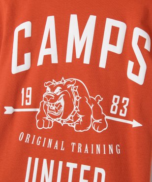 Tee-shirt à manches courtes avec logo XXL garçon - Camps United vue3 - CAMPS - GEMO