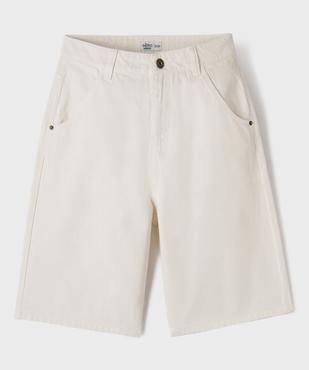 Bermuda en jean coupe skater 100% coton garçon vue1 - GEMO 4G GARCON - GEMO