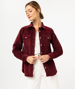 Chemise en velours côtelée femme - LuluCastagnette vue1 - LULUCASTAGNETTE - GEMO