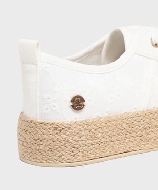 Baskets en toile à semelle plateforme en corde femme - LuluCastagnette vue6 - LULUCASTAGNETTE - GEMO