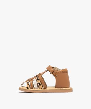 Sandales à brides dessus et semelle intérieure cuir bébé fille - NA! vue4 - NA! GEMO FOR GOOD - GEMO