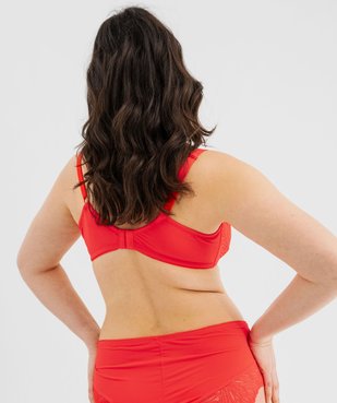 Soutien-gorge emboitant à armatures en dentelle femme grande taille vue2 - GEMO(HOMWR FEM) - GEMO