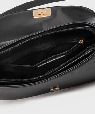 Sac besace en matière grainée femme - Bestini vue5 - BESTINI - GEMO