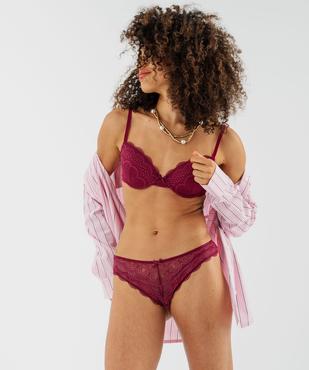 Soutien-gorge corbeille en dentelle à armatures vue3 - GEMO(HOMWR FEM) - GEMO