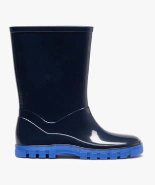 Bottes de pluie garçon à semelle crantée contrastante vue1 - GEMO (ENFANT) - GEMO