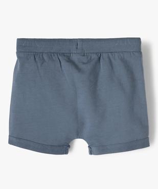 Short bébé garçon avec poche kangourou vue3 - GEMO 4G BEBE - GEMO