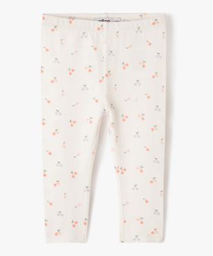 Legging long en coton stretch bébé fille vue1 - GEMO 4G BEBE - GEMO