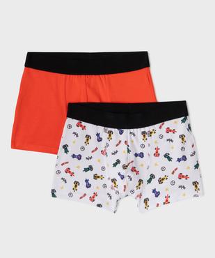 Boxer en coton stretch garçon (lot de 2) vue1 - GEMO 4G GARCON - GEMO