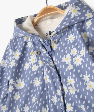 Manteau imperméable doublé à capuche bébé fille vue3 - GEMO(BEBE DEBT) - GEMO
