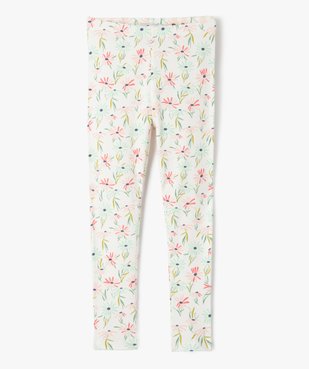 Leggings en coton côtelé fille vue1 - GEMO (ENFANT) - GEMO