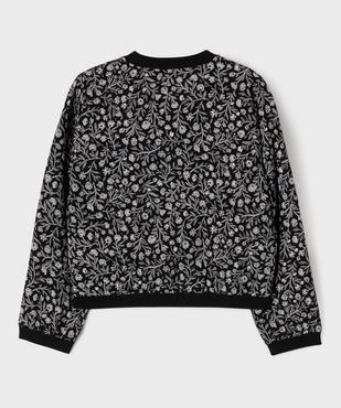 Veste zippée fluide en viscose fleurie fille vue3 - GEMO (ENFANT) - GEMO