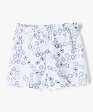 Short bébé fille fluide et imprimé - LuluCastagnette vue1 - LULUCASTAGNETTE - GEMO