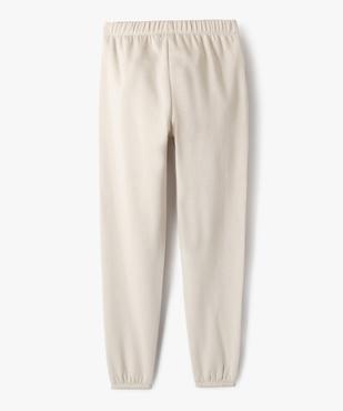 Pantalon de jogging molletonné fille vue4 - PREMIER PRIX BY GEMO - GEMO