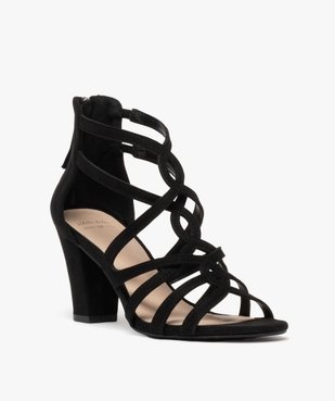 Sandales multibrides à talon femme vue3 - VALENTINA BALDA - GEMO