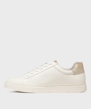 Baskets basses avec touches métallisées femme - Valentina Baldano vue3 - VALENTINA BALDA - GEMO