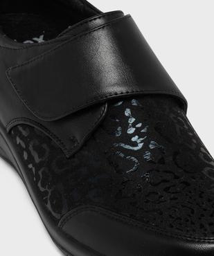 Derbies confort à scratch à talon compensé femme vue12 - G'FLEX - GEMO