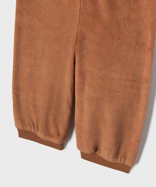 Pyjama en velours 2 pièces assorties bébé vue3 - GEMO 4G BEBE - GEMO
