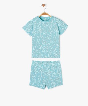 Ensemble short + tee-shirt manches courtes imprimés bébé garçon vue1 - GEMO(BEBE DEBT) - GEMO