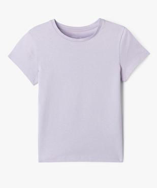 Tee-shirt manches courtes et col rond fille vue1 - GEMO 4G FILLE - GEMO