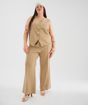 Pantalon ample et souple femme grande taille vue4 - GEMO (G TAILLE) - GEMO