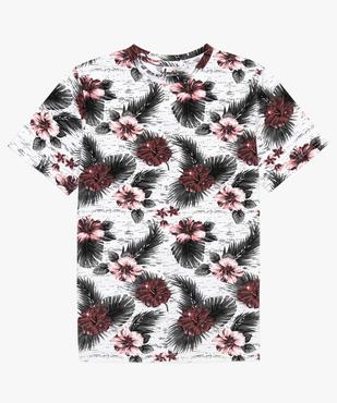 Tee-shirt garçon à motifs fleuris - American People vue1 - AMERICAN PEOPLE - GEMO