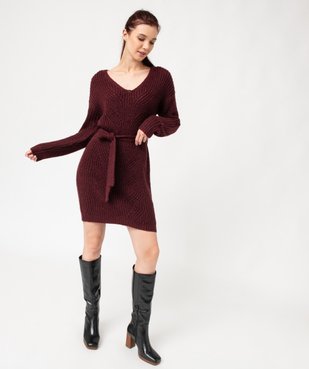 Robe pull en maille pailletée femme vue2 - GEMO(FEMME PAP) - GEMO