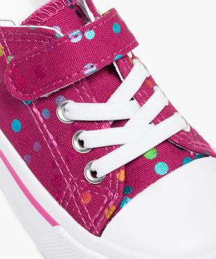 Baskets fille en toile à lacets élastiques - Les Supaires vue6 - GEMO 4G FILLE - GEMO