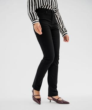 Pantalon Regular taille normale en coton stretch femme vue1 - GEMO 4G FEMME - GEMO