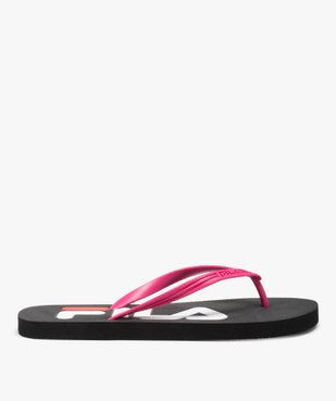 Tongs femme à semelle imprimée logo - Fila Troy vue2 - FILA - GEMO