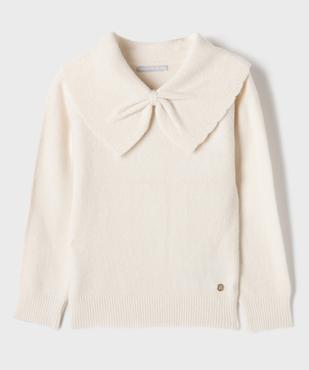 Pull en maille douce à grand col fantaisie fille - LuluCastagnette vue1 - LULUCASTAGNETTE - GEMO