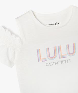 Tee-shirt manches courtes à épaules dénudées fille - LuluCastagnette vue2 - LULUCASTAGNETTE - GEMO