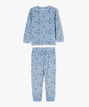 Pyjama en velours avec motifs de l’espace garçon vue1 - GEMO (ENFANT) - GEMO