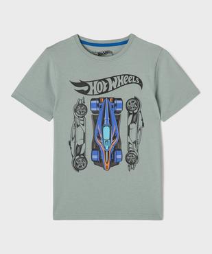 Tee-shirt manches courtes avec motif voiture de course garçon - HotWheels vue1 - HOT WHEELS - GEMO