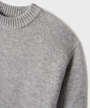 Pull à col rond en maille moelleuse et extensible garçon vue2 - GEMO (ENFANT) - GEMO