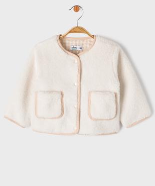 Veste en sherpa bébé fille vue2 - GEMO(BEBE DEBT) - GEMO