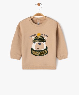 Sweat avec motif hivernal bébé garçon vue1 - GEMO(BEBE DEBT) - GEMO