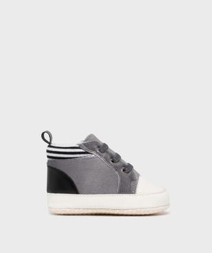 Chaussons de naissance façon basket bébé garçon - LuluCastagnette vue1 - LULUCASTAGNETTE - GEMO