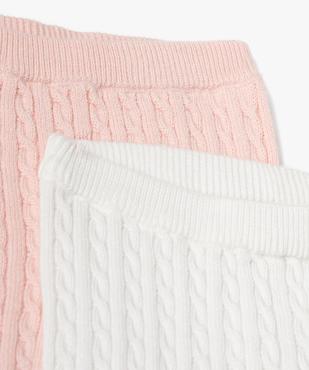 Pantalon en maille torsadée bébé (lot de 2) vue2 - GEMO(BB COUCHE) - GEMO