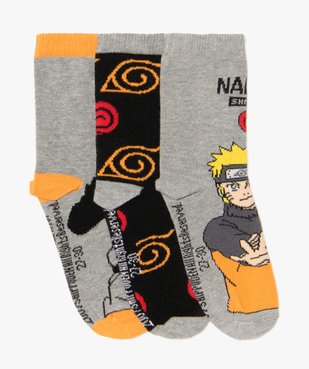 Chaussettes à motifs mangas garçon (lot de 3) - Naruto vue1 - NARUTO - GEMO