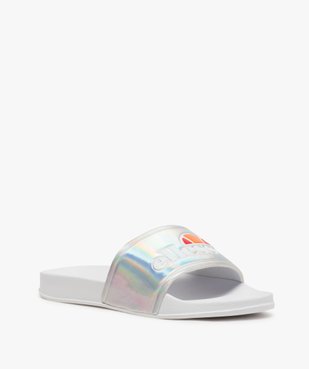 Mules de piscine femme à bandeau métallisé - Ellesse vue2 - ELLESSE - GEMO