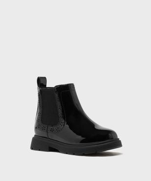 Boots Chelsea vernies à fermeture zippée fille - Lovely Wings vue2 - LOVELY WINGS - GEMO