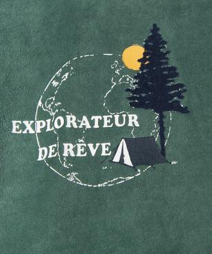 Pyjama garçon en velours à motif vue2 - GEMO (ENFANT) - GEMO