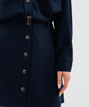 Jupe courte boutonnée femme - LuluCastagnette vue2 - LULUCASTAGNETTE - GEMO
