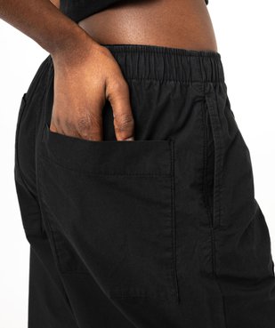 Pantalon baggy en toile de coton femme vue2 - GEMO(FEMME PAP) - GEMO