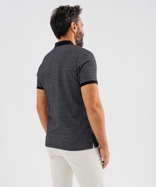 Polo manches courtes avec finitions fantaisie homme vue3 - GEMO (HOMME) - GEMO