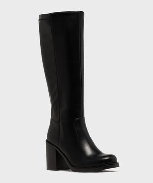 Bottes à talon avec bout rond femme - Follow Me vue2 - FOLLOW ME - GEMO