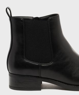 Boots Chelsea à petit talon et zip femme - Valentina Baldano vue6 - VALENTINA BALDA - GEMO